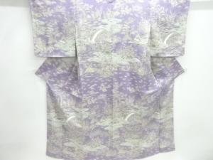 未使用品　縮緬地 茶屋辻模様付け下げ小紋着物